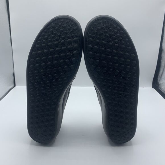 Hotter Sunset Black Leather Comfort Shoes, Womens US 6.5 - Picture 7 of 8